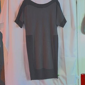 Color block light sweater dress